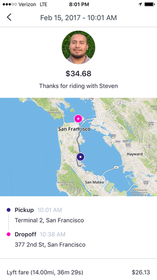 Illustration for article titled I tried Lyft for the first time